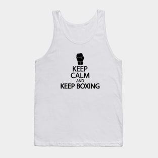 Keep calm and keep boxing Tank Top